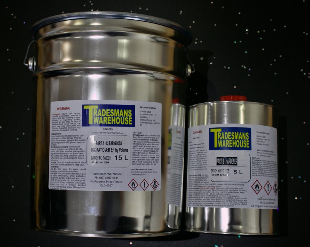 Tradesmans Warehouse Non Yellowing 2 Pack Polyurethane Clear